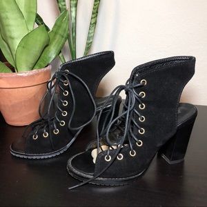 🔴SOLD🔴 lace up sandal booties